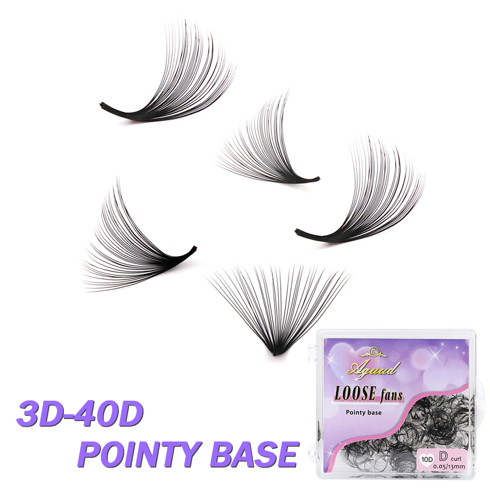 Eyelash Extension Russian - AGUUD 30D 40D ClusterหลวมแฟนLash 7 มม.รัสเซียขนตาPointyฐานขนาดกลางStem