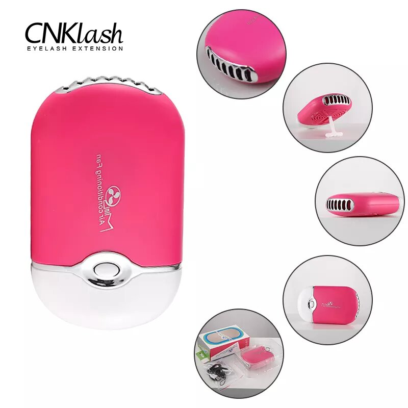 พัดลมติดขนตาขนาดเล็กแบบ USB เค - Eyelash Extension Look บทวิจารณ์และราคา