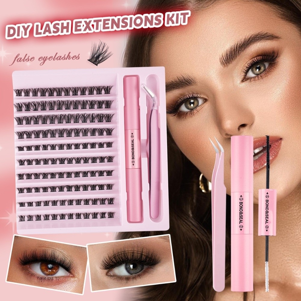 ขนตาปลอมคุณภาพสูงแบบติดกาว ดีไ - Eyelash Extension Look บทวิจารณ์และราคา