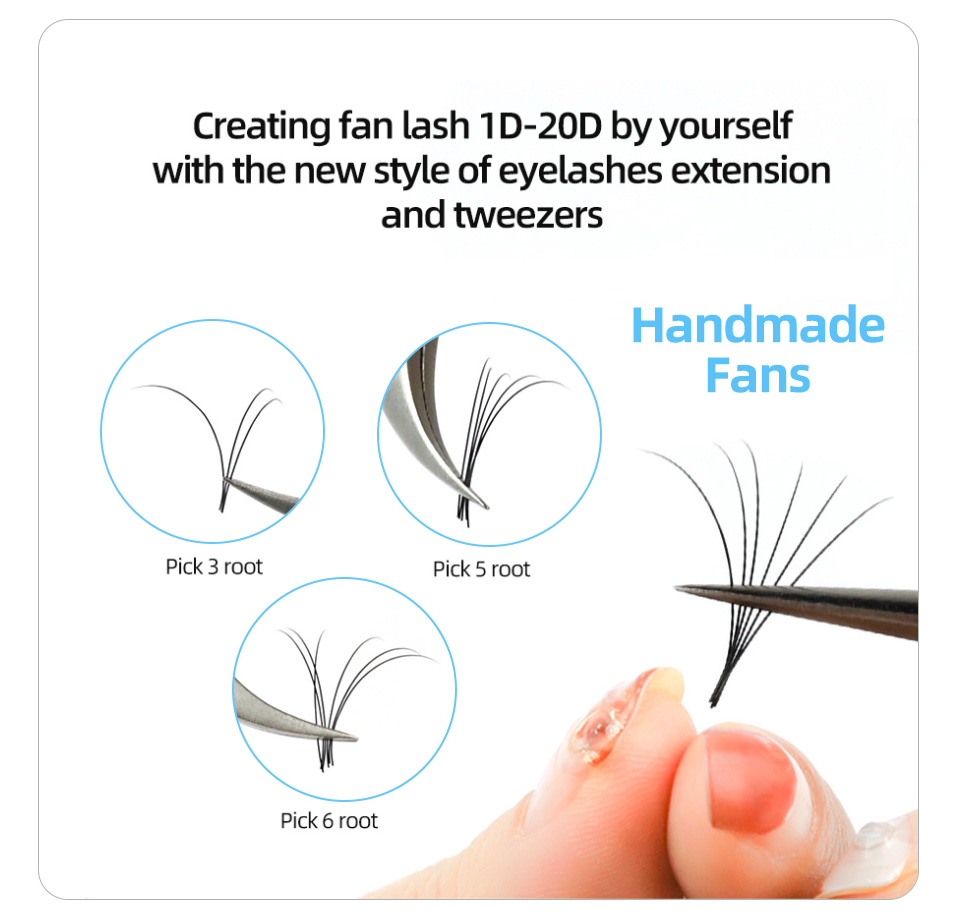 ขนตาปลอมแบบรัสเซียนวอลลุ่ม AGU - Eyelash Extension Russian บทวิจารณ์และราคา